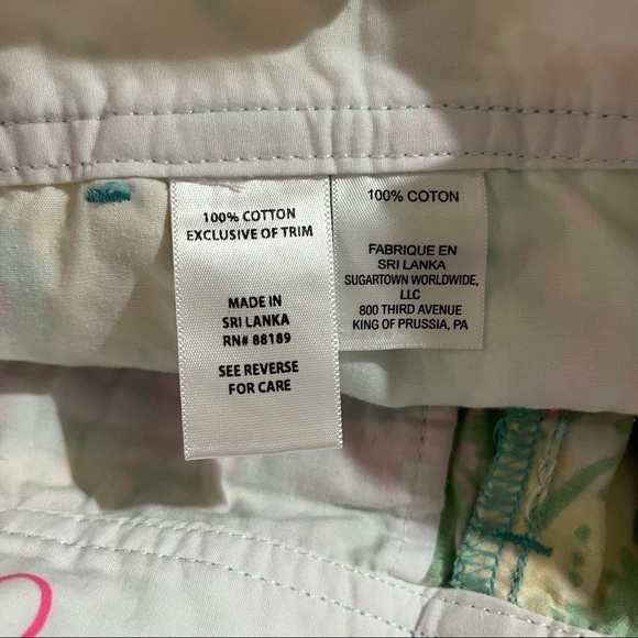 Lilly Pulitzer The Callahan Shorts Tropical Hibiscus Print Size 0 Beach - Picture 8 of 9